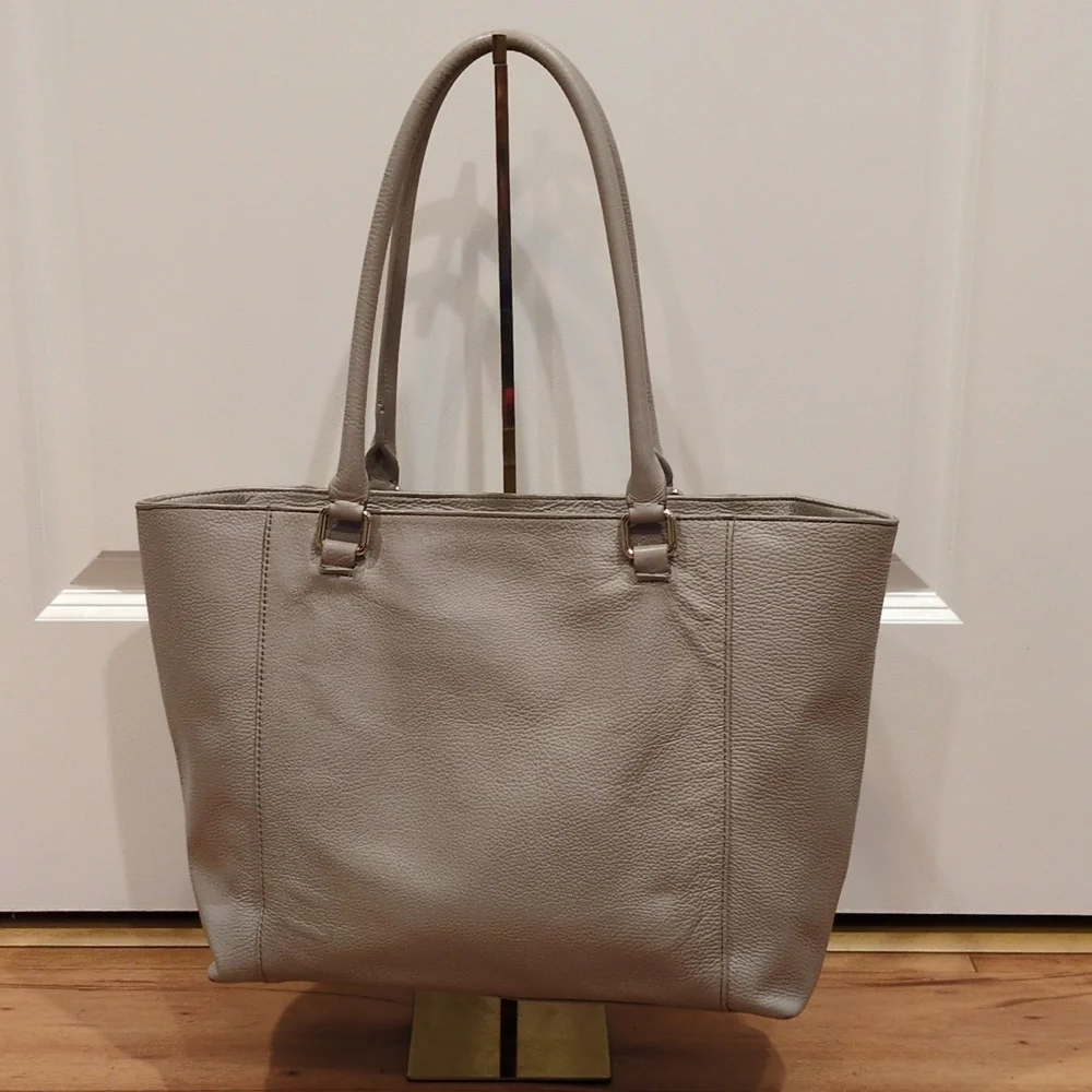 Kate Spade PROJECT Renny Drive Francis in clocktower Taupe Bag STORYBOOK Lining - Picture 4 of 15